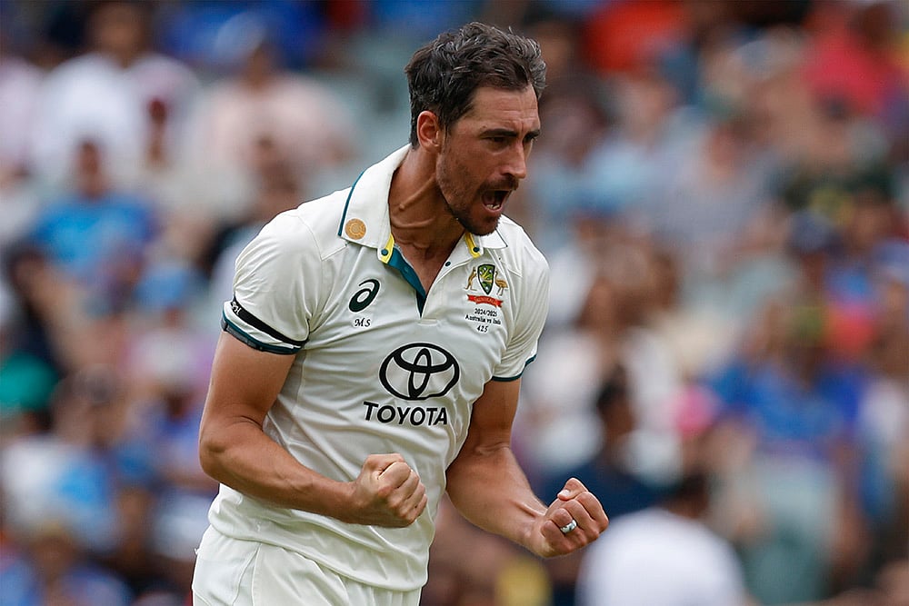 Border-Gavaskar Trophy India Vs Australia 2nd Test cricket match Day 1 photo: Mitchell Starc