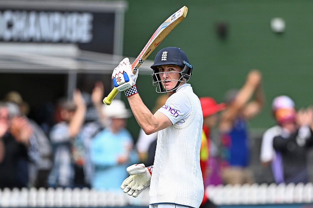 New Zealand and England 2nd Test cricket day 1 Photo gallery: Harry Brook 