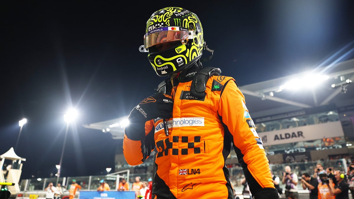 Lando Norris took pole for the season finale