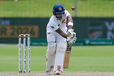 RSA Vs SL 2nd Test Day 2: Sri Lanka's Pathum Nissanka plays a bounce