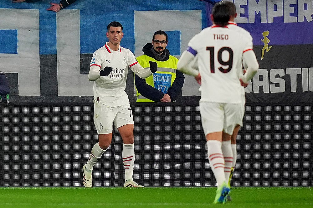 Italy Serie A 2024-25 soccer Atalanta and AC Millan football Photo gallery: Alvaro Morata