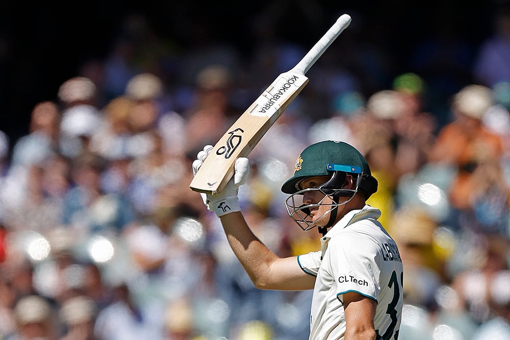 Border-Gavaskar Trophy India Vs Australia 2nd Test cricket match Day 2 photo: Marnus Labuschagne 