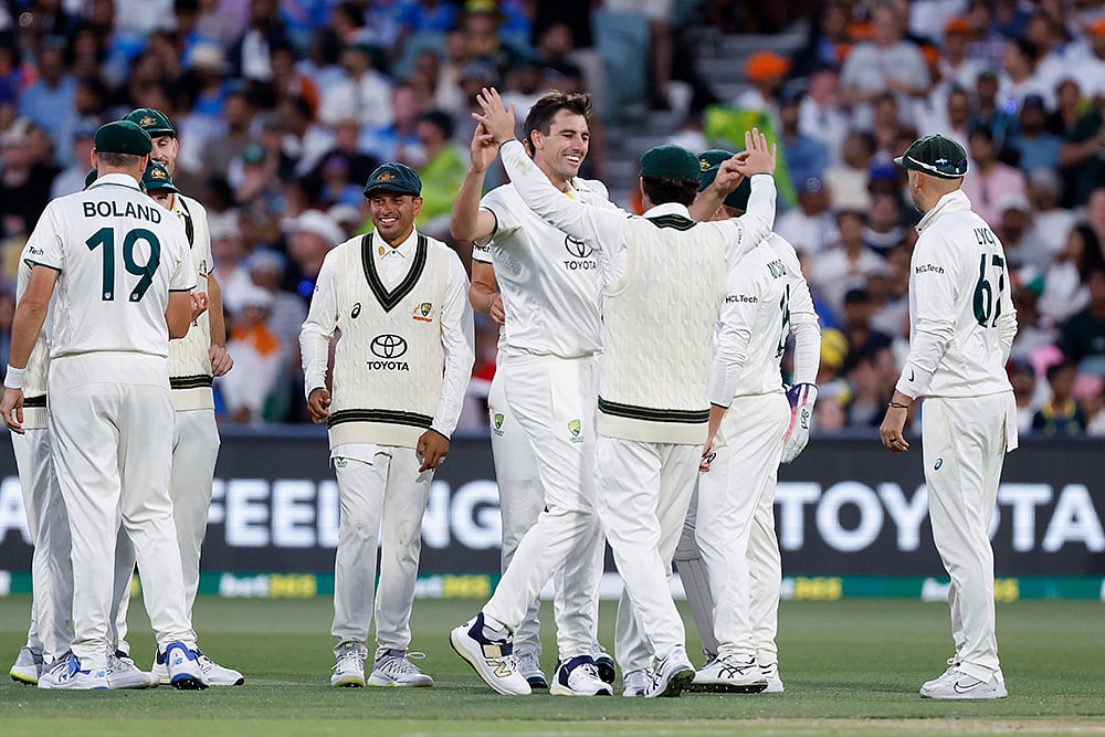 Border-Gavaskar Trophy India Vs Australia 2nd Test cricket match Day 2 photo: Pat Cummins