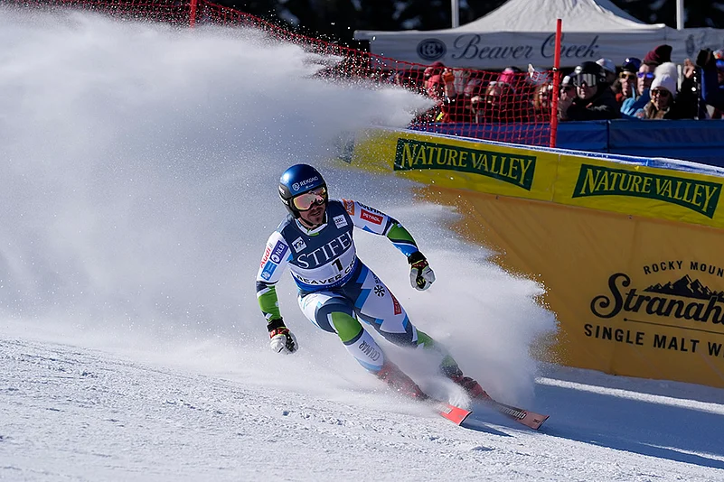 Alpine Skiing FIS World Cup 2024-25 Mens Downhill Skiing photo gallery: Miha Hrobat