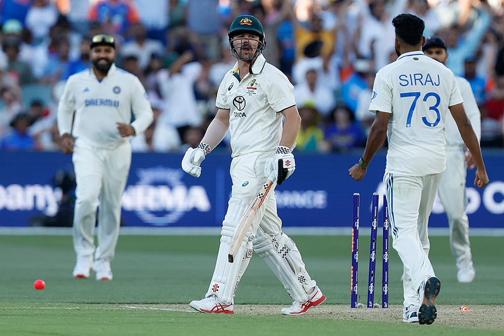 Border-Gavaskar Trophy India Vs Australia 2nd Test cricket match Day 2 photo: Travis Head