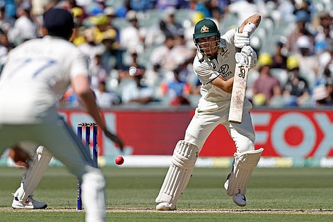 IND Vs AUS 2nd Test Day 2: Australia's Marnus Labuschagne plays a shot