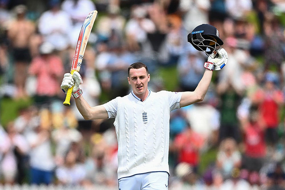 New Zealand and England 2nd Test cricket day 1 Photo gallery: Harry Brook 