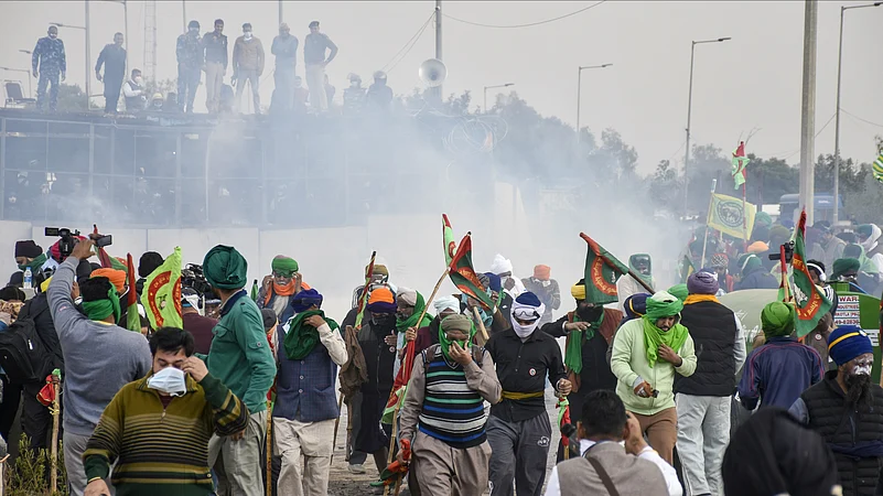 Farmers protest march towards delhi