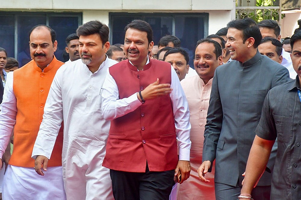 Photo: PTI : Special session of Maha Assembly