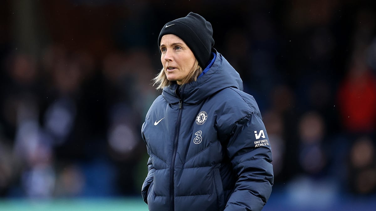 Sonia Bompastor during Chelsea's 4-2 win over Brighton