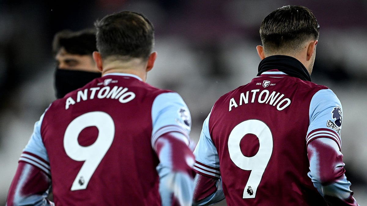 West Ham players wore 'Antonio 9' shirts pre-match