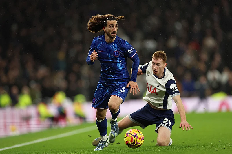 English Premier League soccer Tottenham Hotspur Vs Chelsea football match Pics: Marc Cucurella