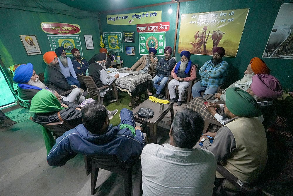 Farmers at Shambhu border