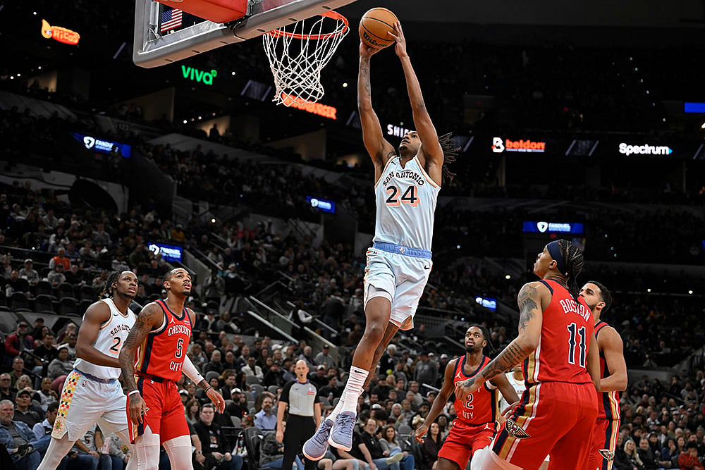 NBA San Antonio Spurs vs New Orleans Pelicans Basketball match Pics: Devin Vassell