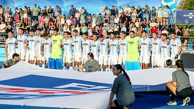 The Argentina men's hockey team. - X/Argentina Hockey