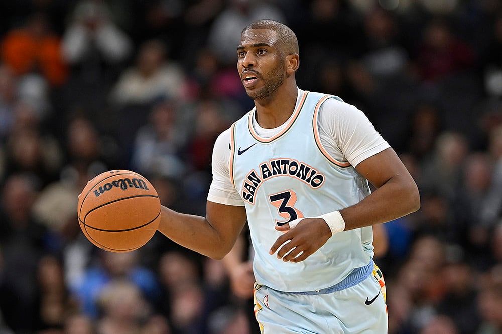 NBA San Antonio Spurs vs New Orleans Pelicans Basketball match Pics: Chris Paul 