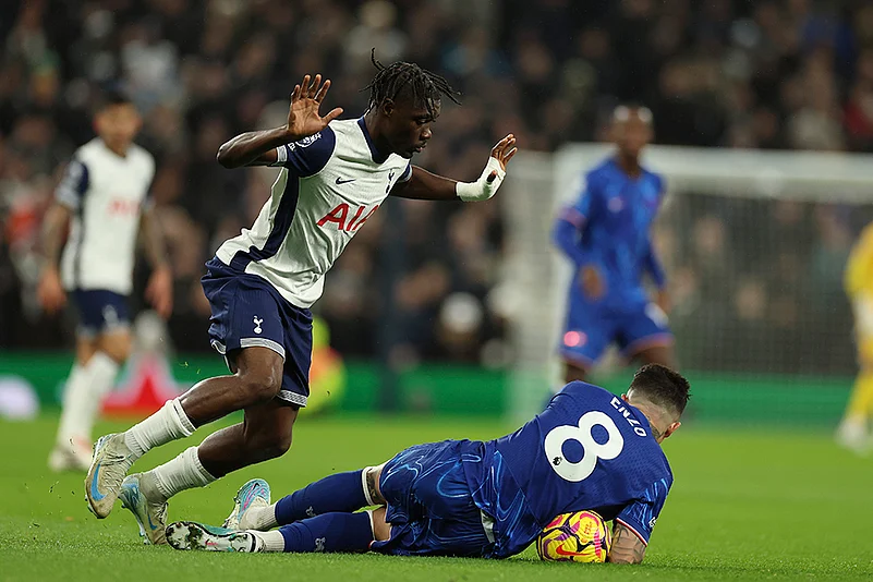 English Premier League soccer Tottenham Hotspur Vs Chelsea football match Pics: Yves Bissouma