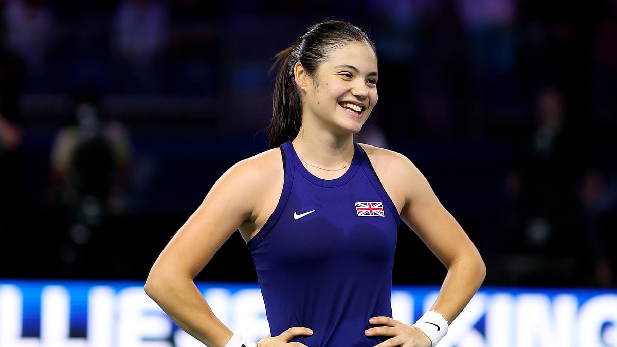 Emma Raducanu at the Billie Jean King Cup Finals in November.