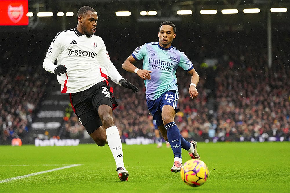 English Premier League soccer Fulham and Arsenal football match Pics: Issa Diop