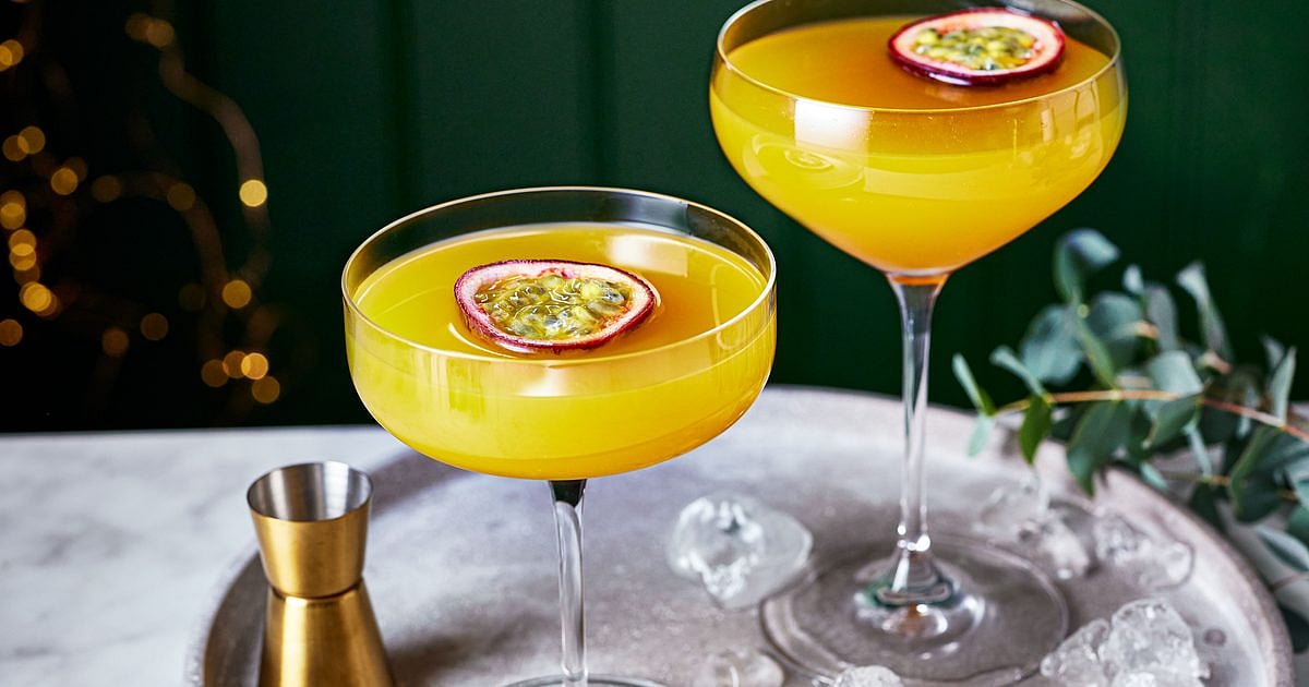 Passion Fruit Martini Mocktail