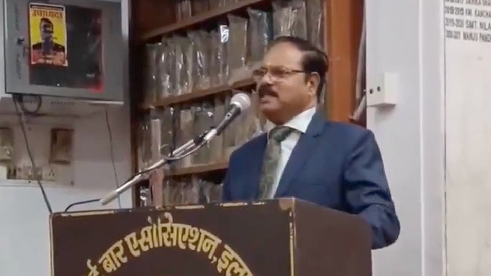 Screengrab/X : Justice Shekhar Kumar Yadav, judge at Allahabad High Court |