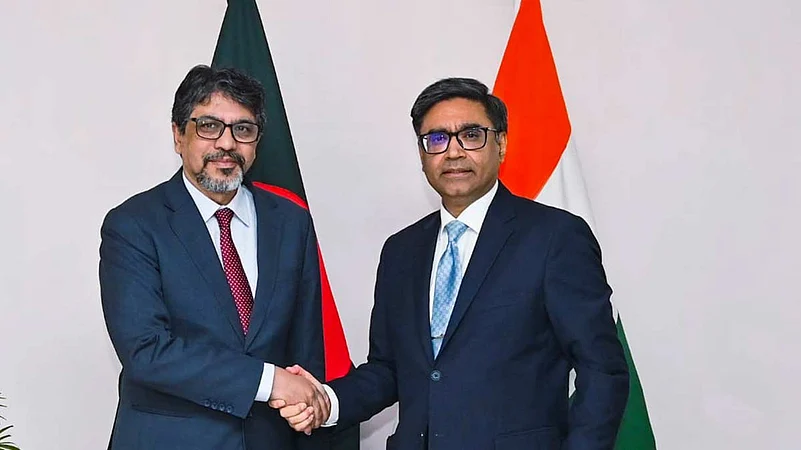 Vikram Misri with Mohammad Jashim Uddin