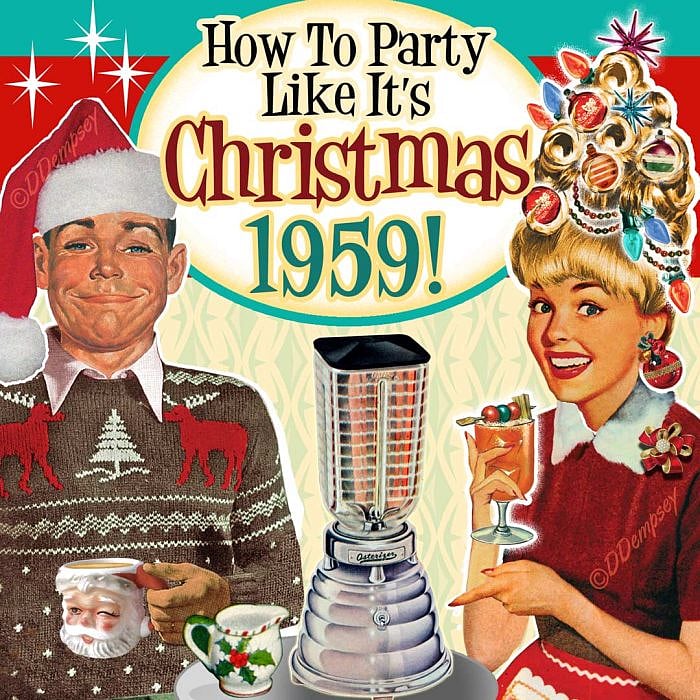Retro Christmas Party