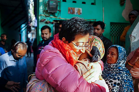 Atishi's padyatra