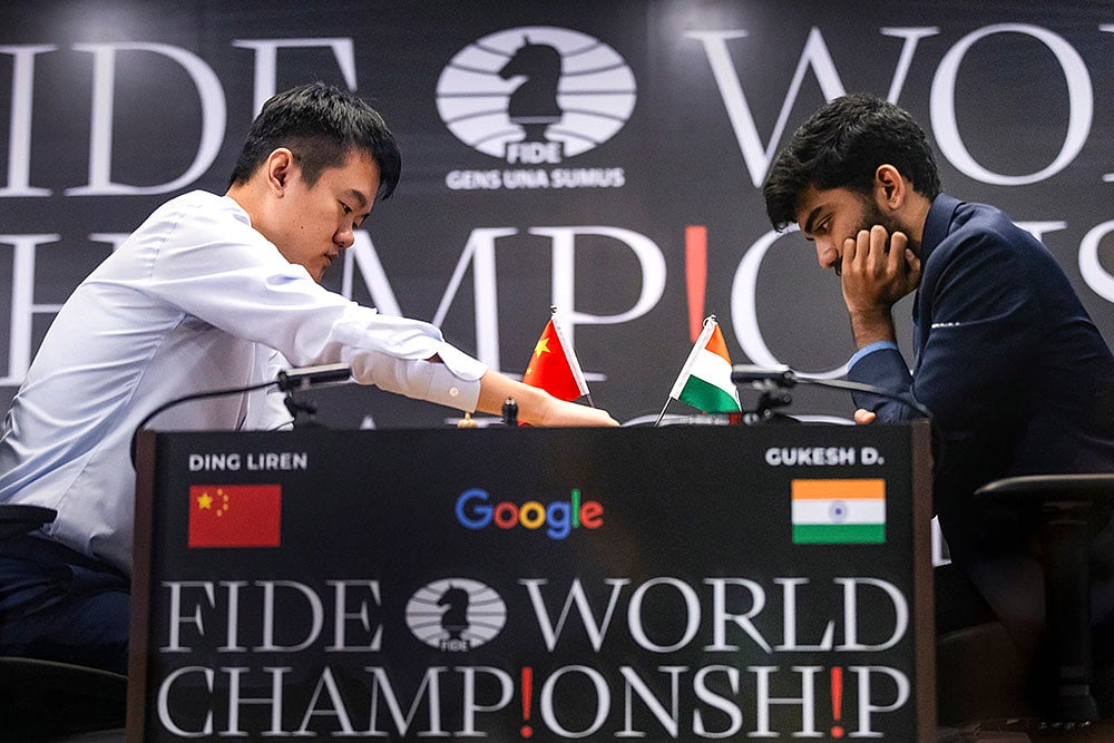 FIDE World Chess Championship 2024 Game 12 D Gukesh vs Ding Liren photos: 4