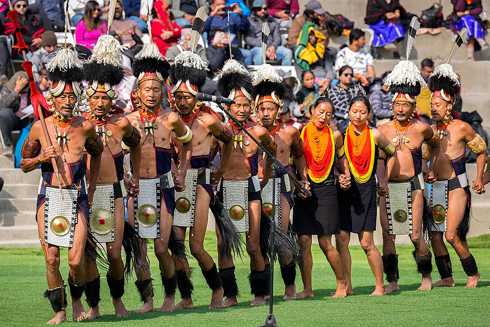 | Photo: AP/Anupam Nath : Hornbill Festival