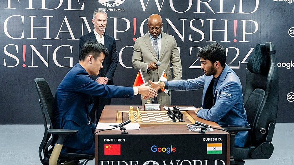 FIDE World Chess Championship 2024 Ding Liren vs D Gukesh photo gallery: 1