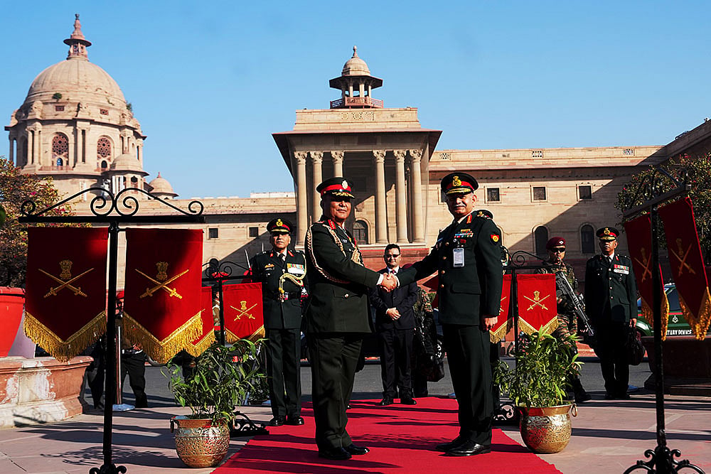 Nepals Chief of Army Staff in India