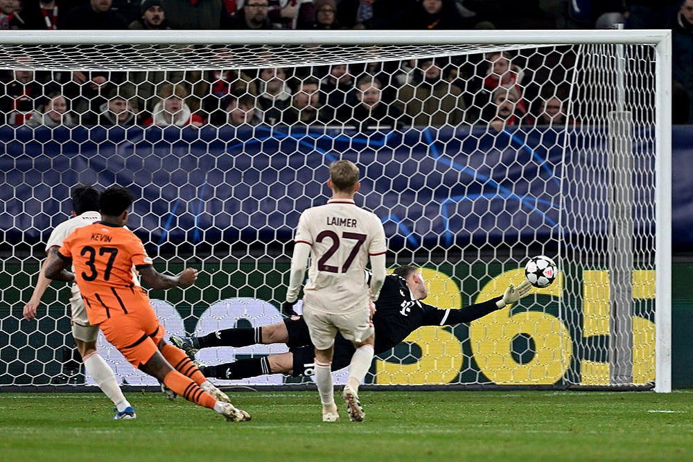 UEFA Champions League soccer Shakhtar Donetsk vs Bayern Munich football match pics: Kevin