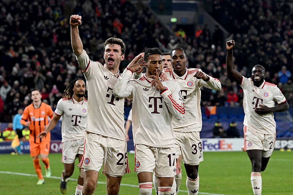 | Photo: David Inderlied/dpa via AP : Champions League 2024-25: Shakhtar Donetsk vs Bayern Munich