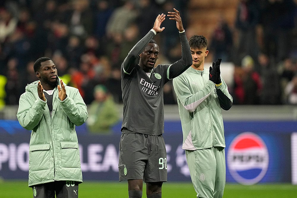 UEFA Champions League soccer AC Milan and Red Star Belgrade football match photos: Tammy Abraham