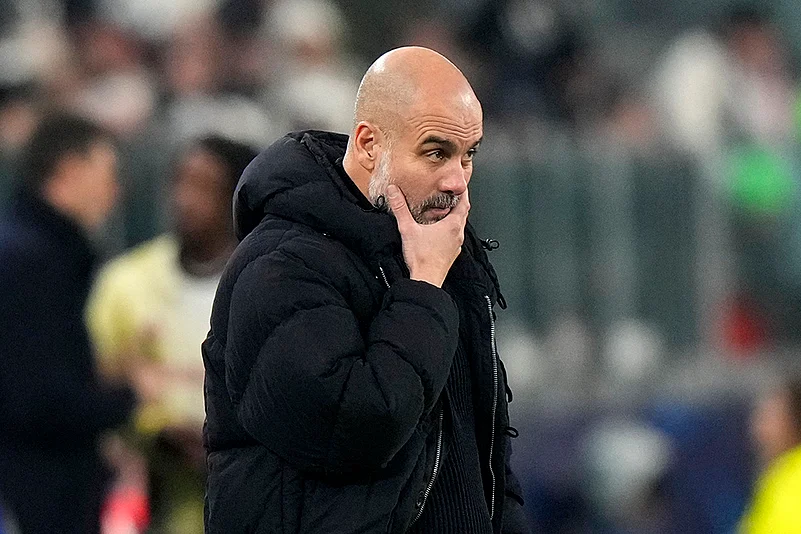 UEFA Champions League Soccer Juventus vs Manchester City football match photos: Pep Guardiola