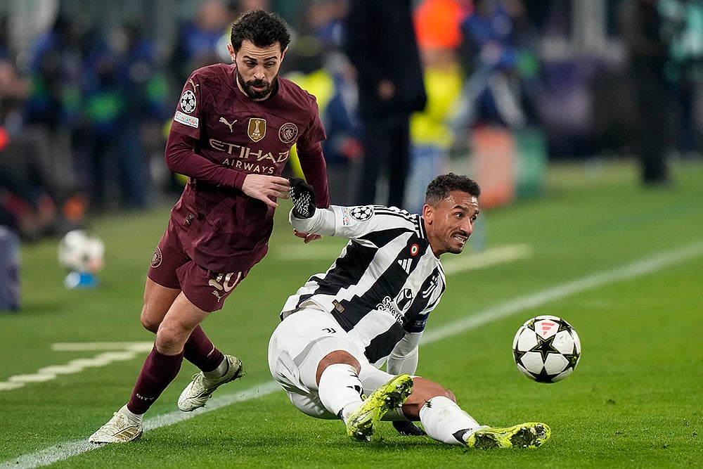 UEFA Champions League Soccer Juventus vs Manchester City football match photos: Bernardo Silva