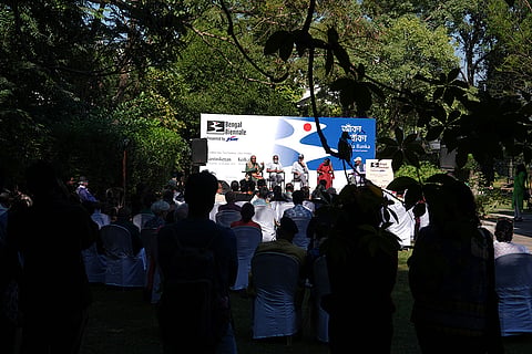 The inauguration of first ever Bengal Biennale in Shantiniketan