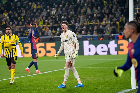 UEFA Champions League: Dortmund's goalkeeper Gregor Kobel 