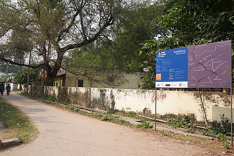The map of exhibitions in Bengal Biennale in Shantiniketan