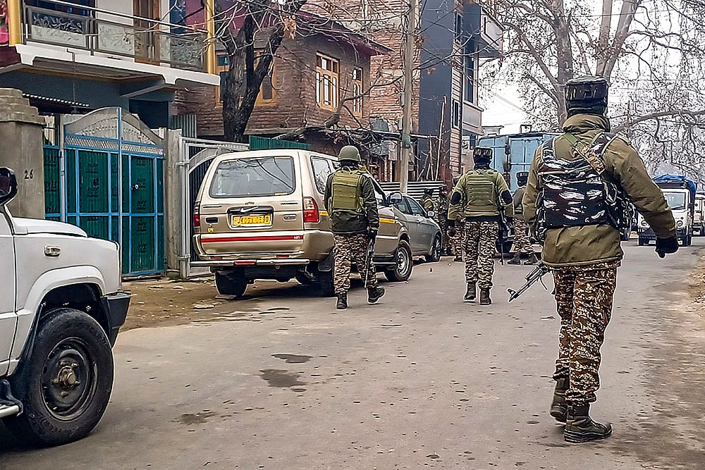 | Photo: PTI : NIA raids in Anantnag