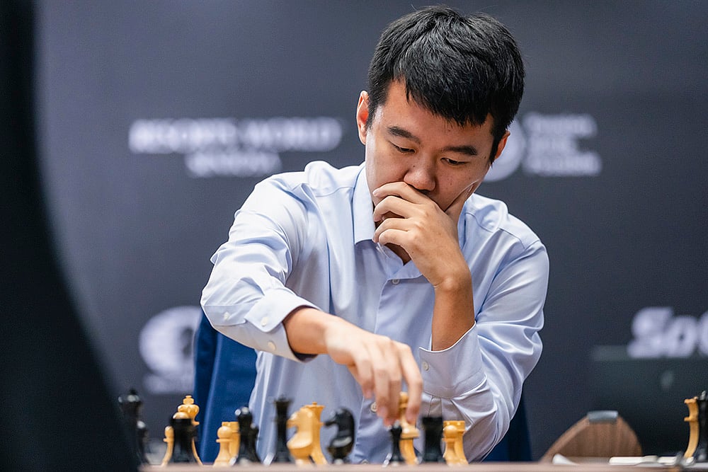 | Photo: FIDE/Eng Chin An via PTI  : China’s Ding Liren.