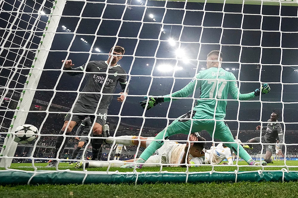 UEFA Champions League soccer AC Milan and Red Star Belgrade football match photos: Tammy Abraham