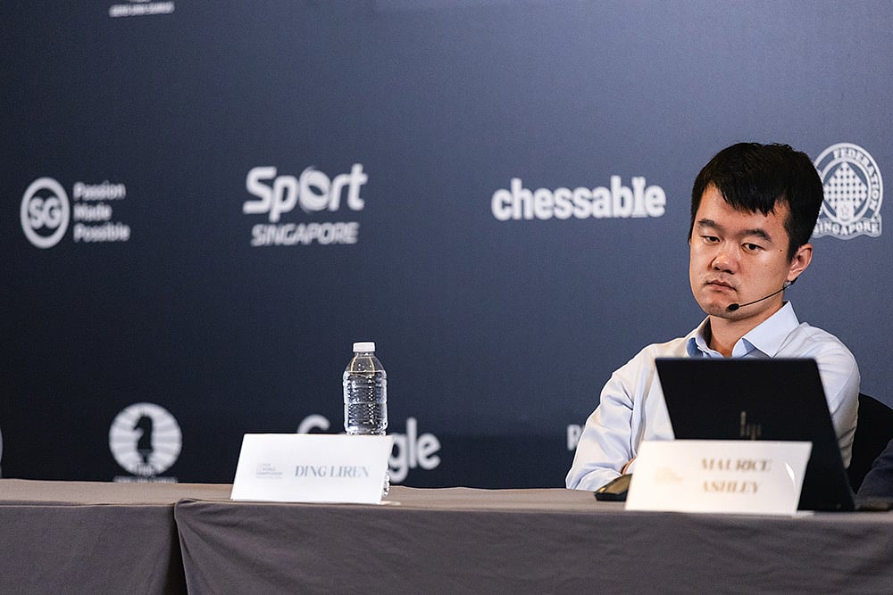 FIDE World Chess Championship 2024 Indias D Gukesh vs China’s Ding Liren 14th game pics: 6