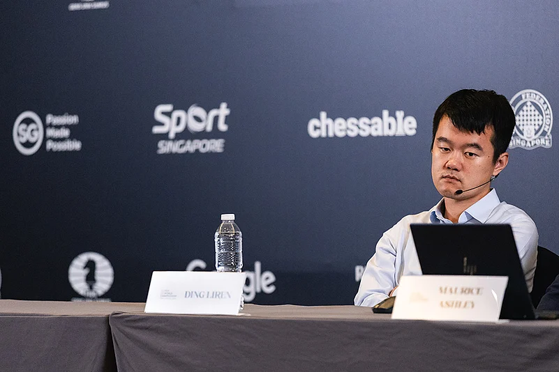 FIDE World Chess Championship 2024 Indias D Gukesh vs China’s Ding Liren 14th game pics: 6