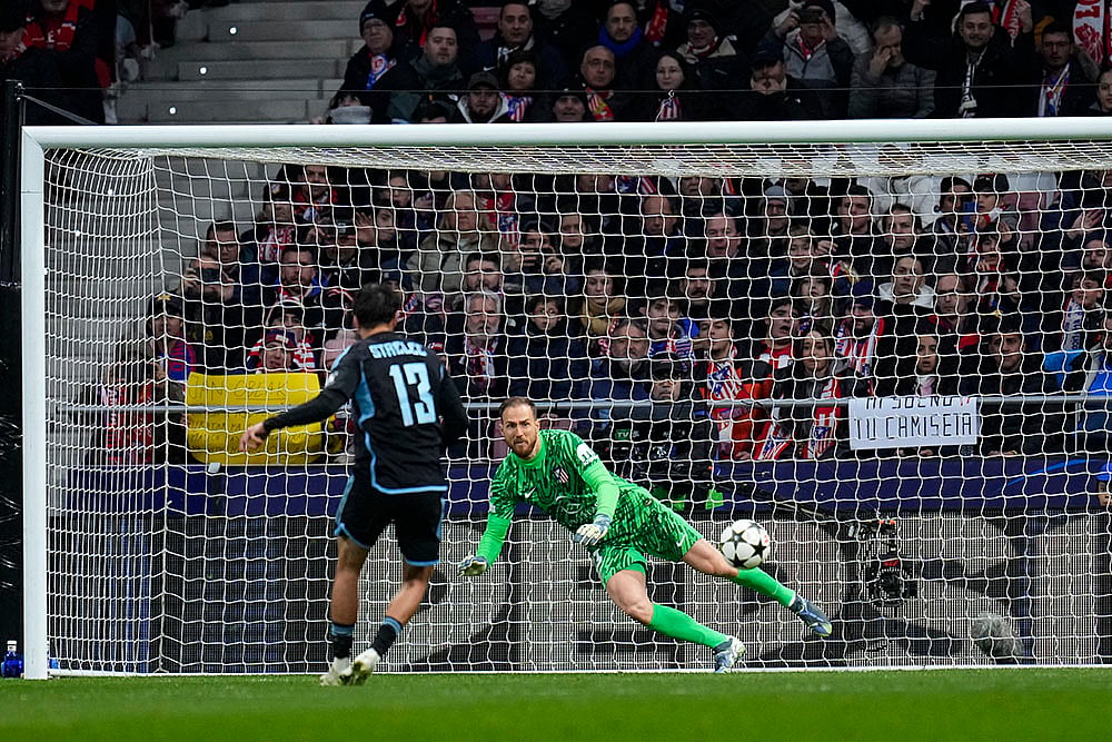 UEFA Champions League soccer Atletico Madrid and Slovan Bratislava photos: David Strelec