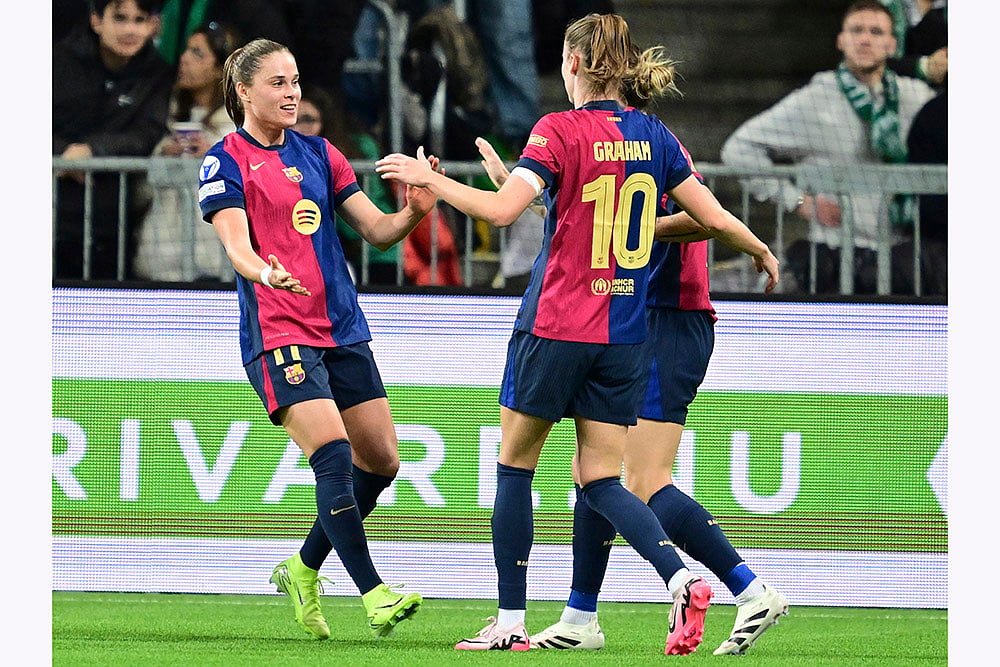 UEFA Womens Champions League Hammarby IF and FC Barcelona football gallery: Ewa Pajor