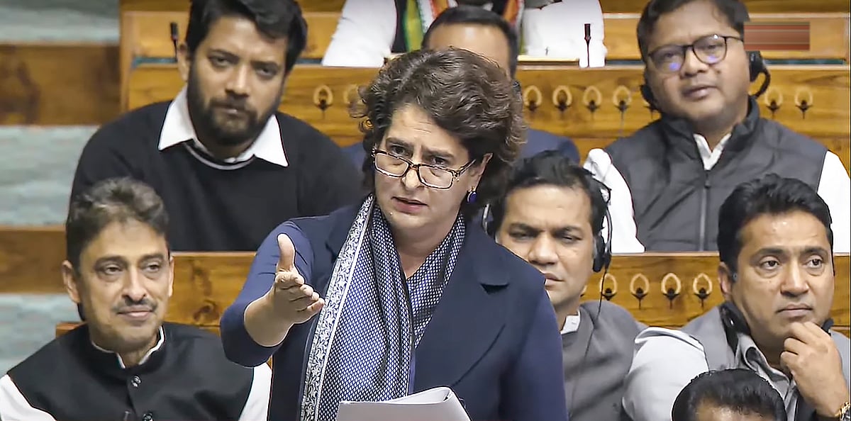 | Photo: AP : Congress Leaders Priyanka Gandhi |