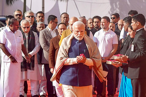 Parliament Attack Anniversary: Narendra Modi arrives to pay tribute