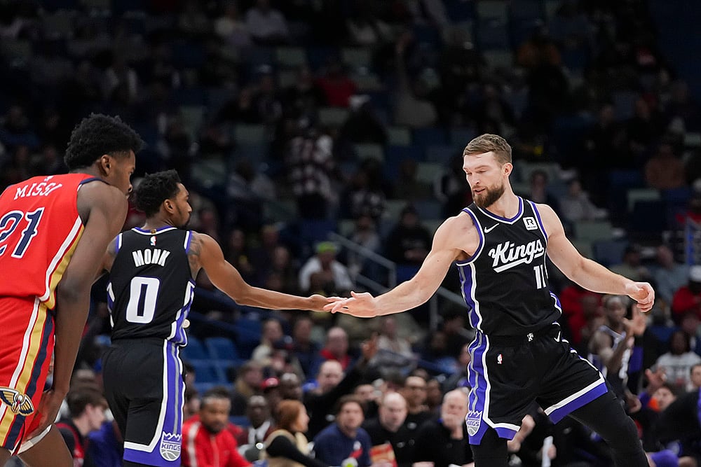 Sacramento Kings vs New Orleans Pelicans NBA basketball game photos: Domantas Sabonis